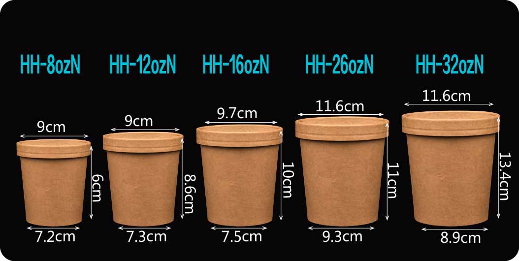 Disposable brown paper porridge bowl porridge bucket take-away dessert doggie box with lid paper bowl soup cup soup bowl Disposable brown paper porridge bowl porridge bucket take-away dessert doggie box with lid paper bowl soup cup soup bowl