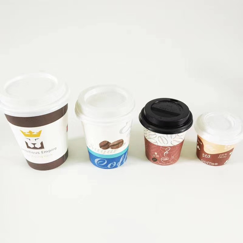 Factory Customized More Sizes Disposable with Lid Paper Cup Coffee Cup Water Cup Cup