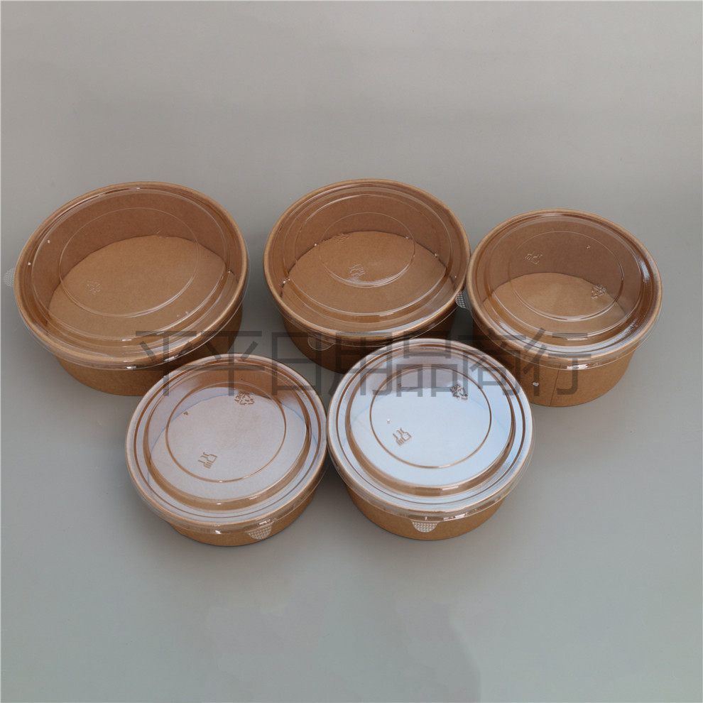 Fast Food Take out Take Away Lunch Box with Lid round Soup Bowl Cup Custom Logo Disposable Kraft Paper Bowl Fast Food Take out Take Away Lunch Box with Lid round Soup Bowl Cup Custom Logo Disposable Kraft Paper Bowl