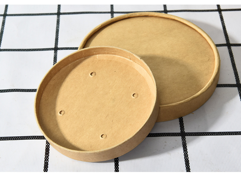 Disposable Lunch Box Takeaway Packing Box round Cowhide Paper Soup Cup Paper Soup Bowl with Lid Hot and Sour Rice Noodles Customized Wholesale Disposable Lunch Box Takeaway Packing Box round Cowhide Paper Soup Cup Paper Soup Bowl with Lid Hot and Sour Rice Noodles Customized Wholesale