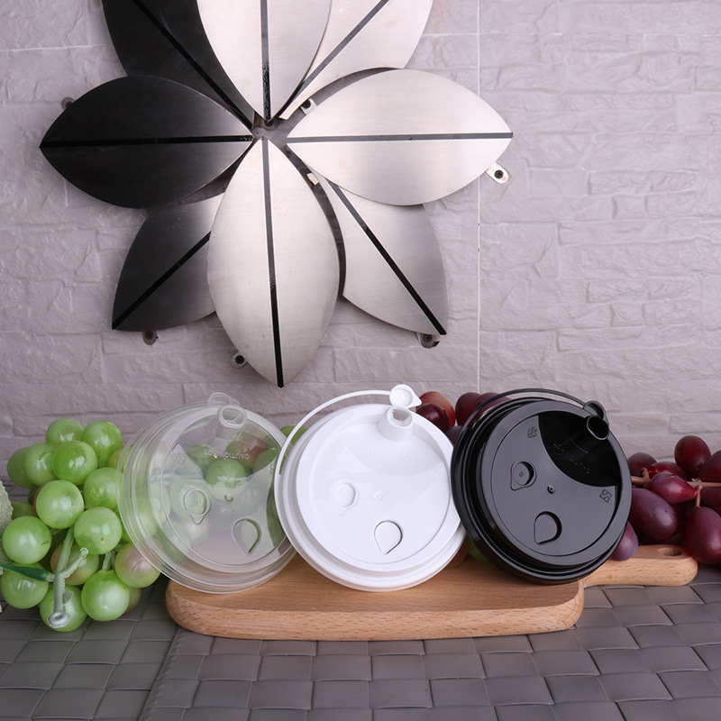 Tea Cup Lid Disposable Paper Cup Cap Thickened Injection Cover Stopper 90 Caliber Milk Tea Cover Takeaway Leak Proof Lid Tea Cup Lid Disposable Paper Cup Cap Thickened Injection Cover Stopper 90 Caliber Milk Tea Cover Takeaway Leak Proof Lid