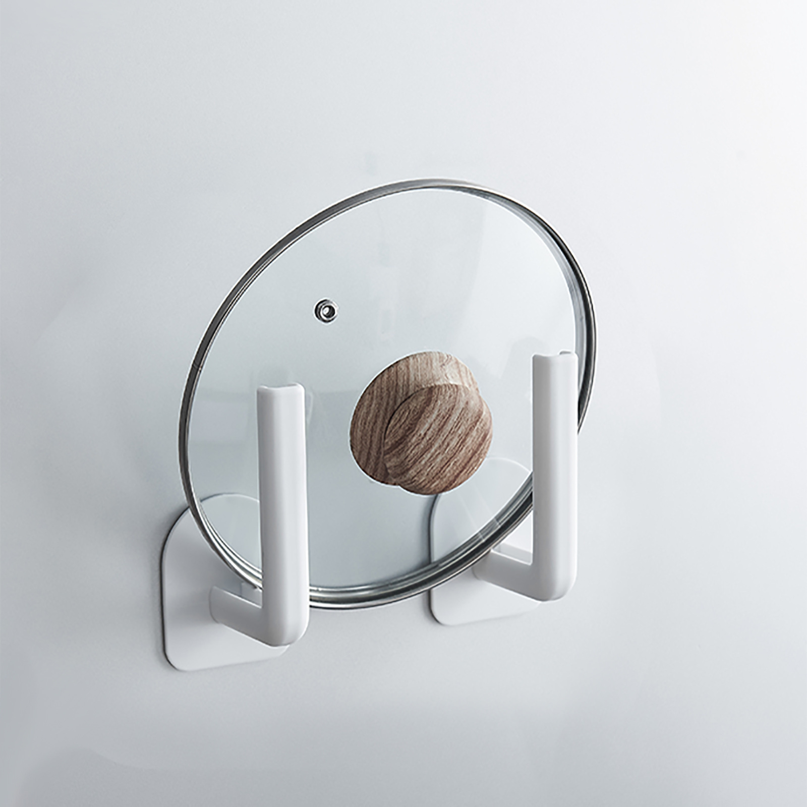 Multifunctional Rack Household Roll Paper for Kitchen Uses Cup Lid Wall-Mounted Storage Rack Punch Free Storage Rack Wall Hook