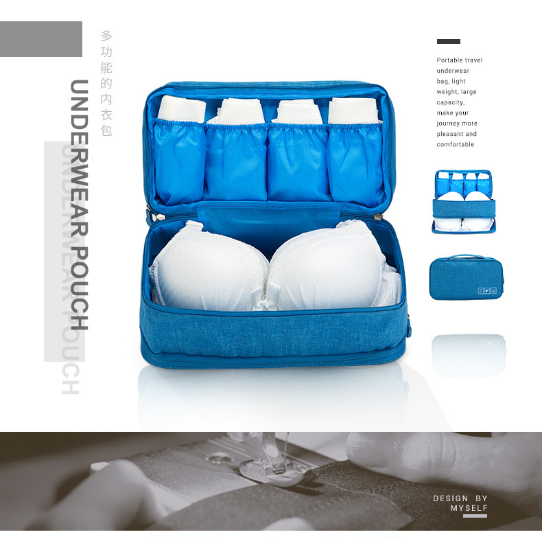 Cationic bra bag Multi-functional portable travel packing bag Travel underwear packing bag