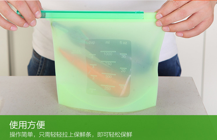 Edible Silicon Freshness Protection Package Food Packing Ziplock Bag Soup Frozen Food Buggy Bag Competitive Factory