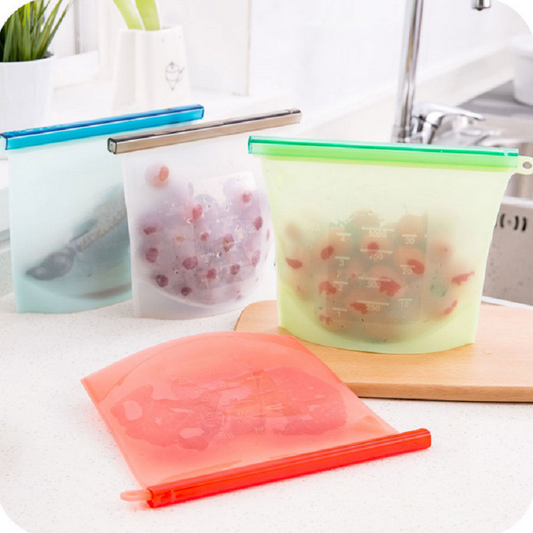 Edible Silicon Freshness Protection Package Food Packing Ziplock Bag Soup Frozen Food Buggy Bag Competitive Factory