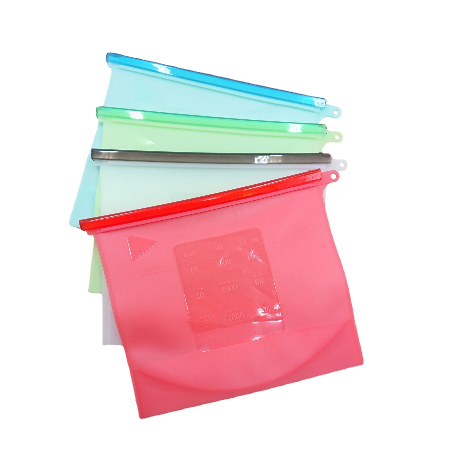 Edible Silicon Freshness Protection Package Food Packing Ziplock Bag Soup Frozen Food Buggy Bag Competitive Factory
