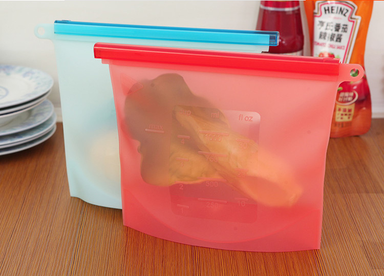 Edible Silicon Freshness Protection Package Food Packing Ziplock Bag Soup Frozen Food Buggy Bag Competitive Factory
