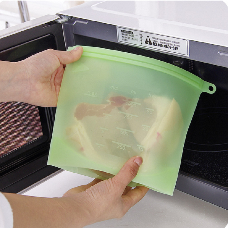 Edible Silicon Freshness Protection Package Food Packing Ziplock Bag Soup Frozen Food Buggy Bag Competitive Factory
