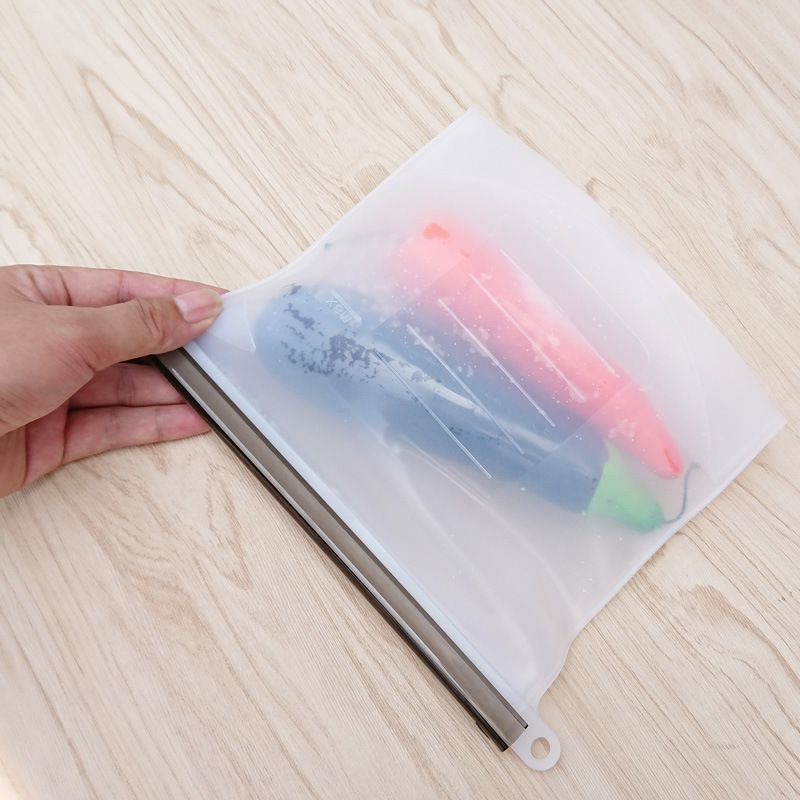Edible Silicon Freshness Protection Package Food Packing Ziplock Bag Soup Frozen Food Buggy Bag Competitive Factory