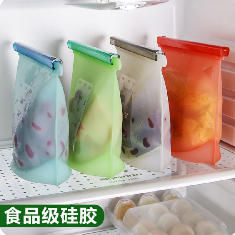 Edible Silicon Freshness Protection Package Food Packing Ziplock Bag Soup Frozen Food Buggy Bag Competitive Factory