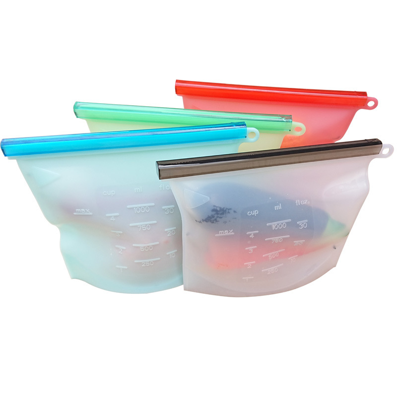 Edible Silicon Freshness Protection Package Food Packing Ziplock Bag Soup Frozen Food Buggy Bag Competitive Factory