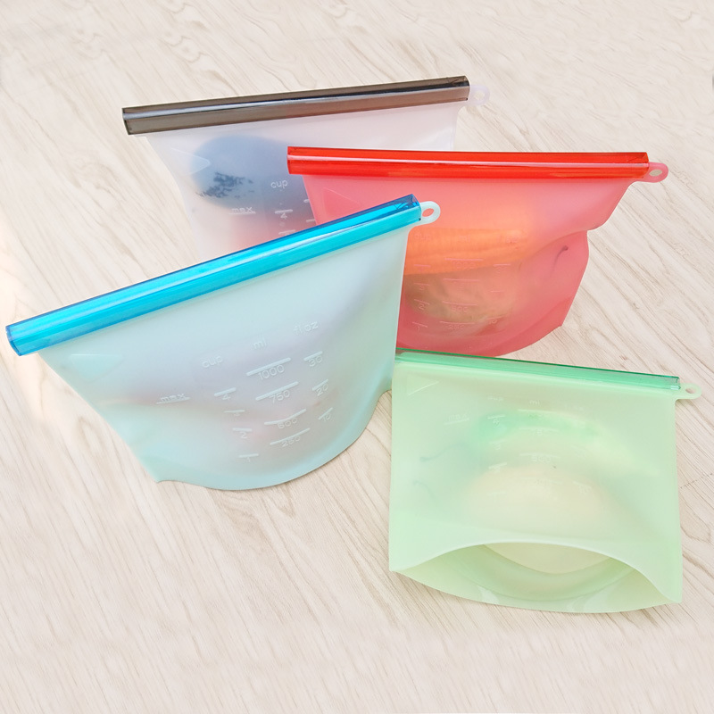 Edible Silicon Freshness Protection Package Food Packing Ziplock Bag Soup Frozen Food Buggy Bag Competitive Factory