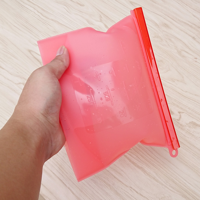 Edible Silicon Freshness Protection Package Food Packing Ziplock Bag Soup Frozen Food Buggy Bag Competitive Factory