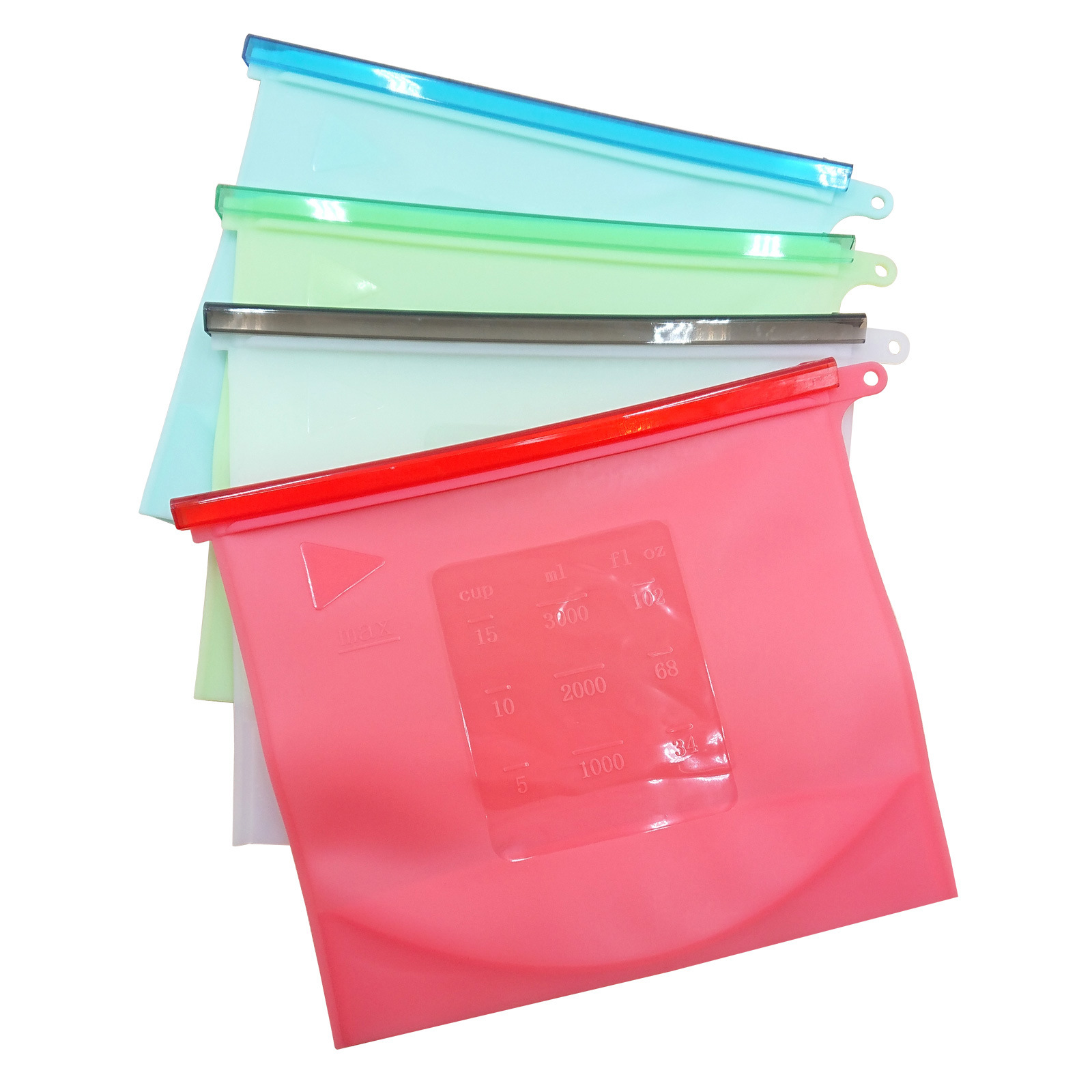 Edible Silicon Freshness Protection Package Food Packing Ziplock Bag Soup Frozen Food Buggy Bag Competitive Factory
