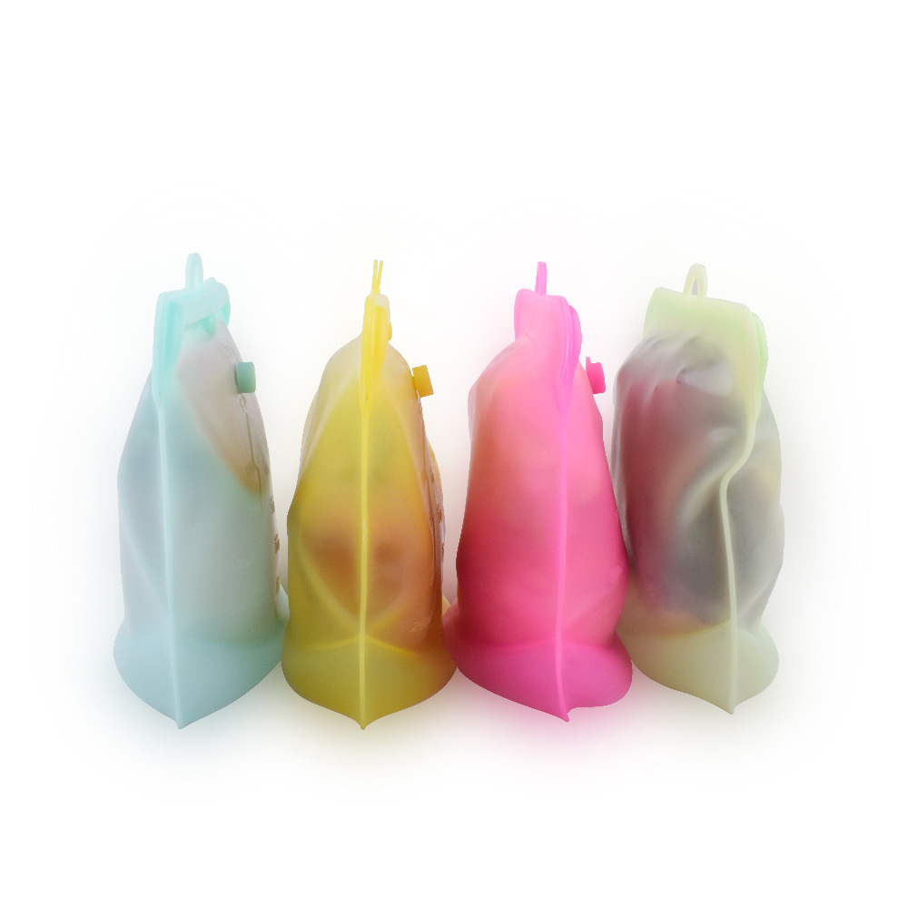 Without Pull Rod Silicone Freshness Protection Package with Date Pointer Food Packing Ziplock Bag Buggy Bag Food Grade