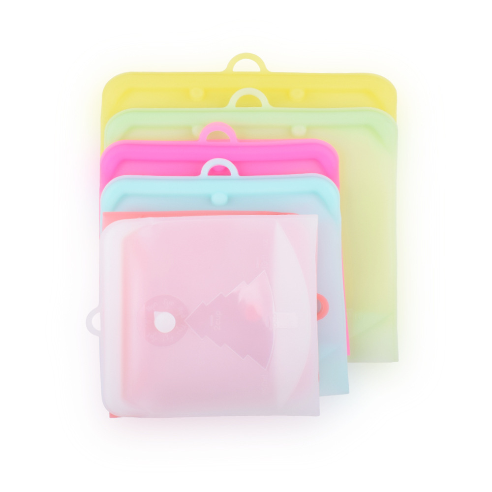 Without Pull Rod Silicone Freshness Protection Package with Date Pointer Food Packing Ziplock Bag Buggy Bag Food Grade