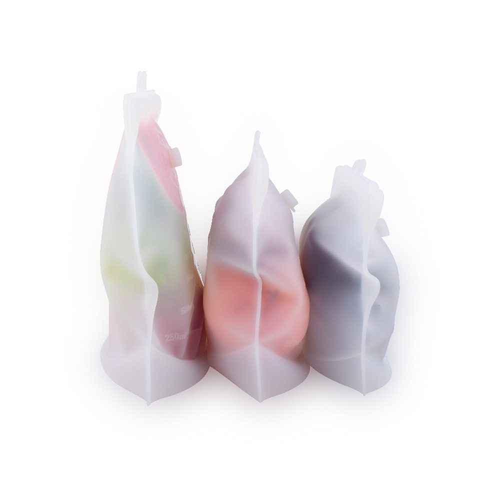 Without Pull Rod Silicone Freshness Protection Package with Date Pointer Food Packing Ziplock Bag Buggy Bag Food Grade