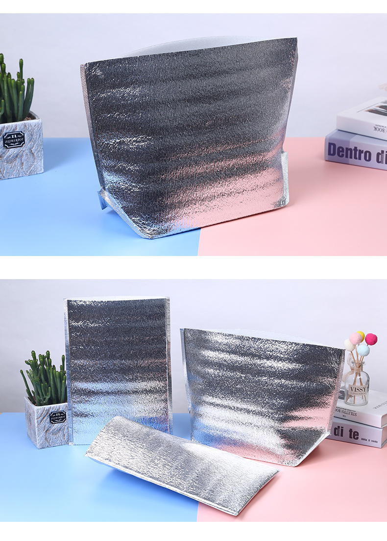 ThreeDimensional Thermal Bag Thick Aluminum Foil Pearl Cotton Takeaway Packing Bag Fruit Cake Preservation Cooler Bag