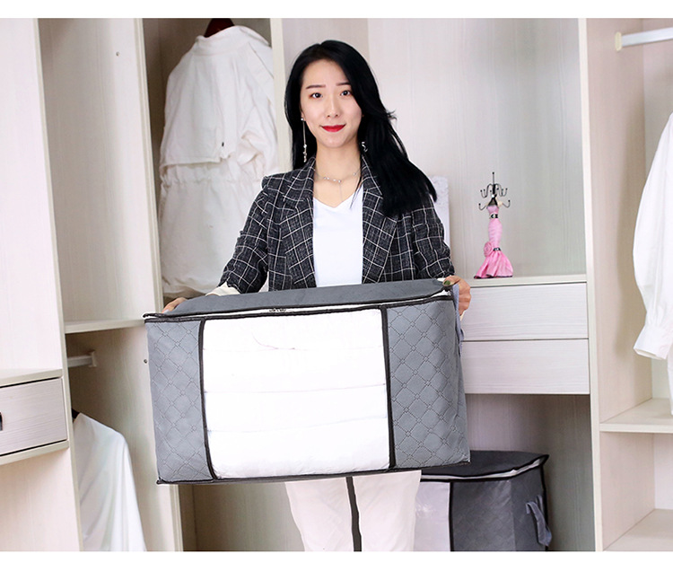 Quilt Buggy Bag Organizing Folders Clothes Packing Bag Extra Large 150 Liters Quilt Clothes Luggage Bag Moving Artifact