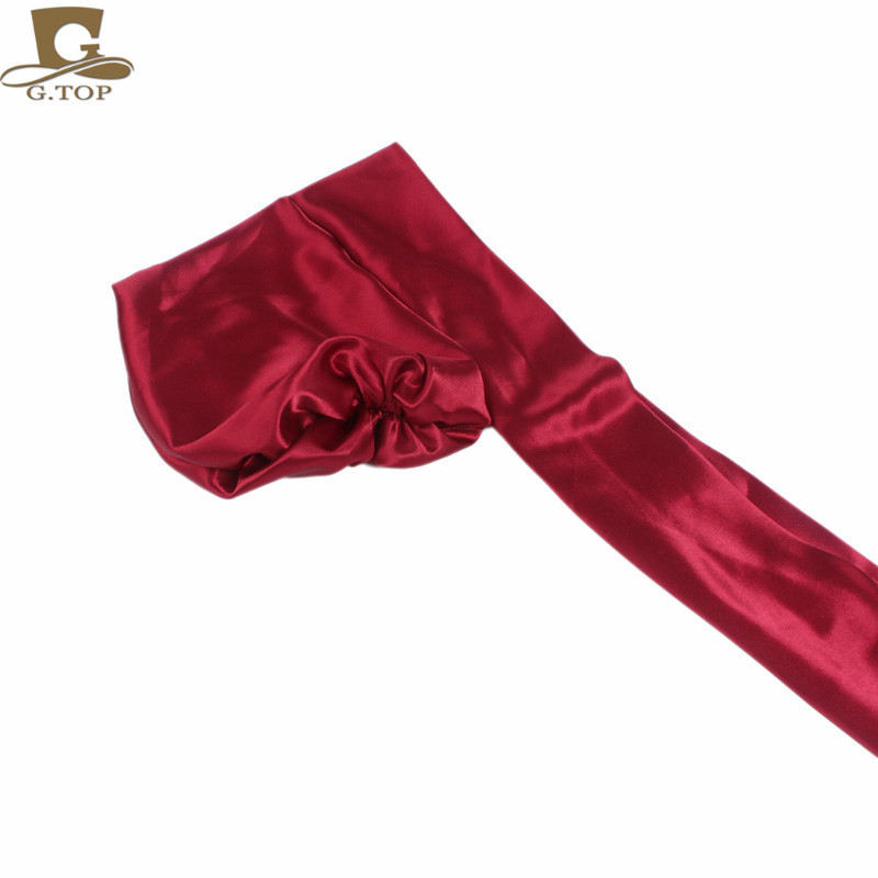 Women's Satin Print Ribbon Bowknot Tam-O'-Shanter Nightcap Silk Pile Cap Long Tail Woven Hat Women's Satin Print Ribbon Bowknot Tam-O'-Shanter Nightcap Silk Pile Cap Long Tail Woven Hat