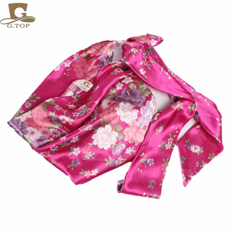 Women's Satin Print Ribbon Bowknot Tam-O'-Shanter Nightcap Silk Pile Cap Long Tail Woven Hat Women's Satin Print Ribbon Bowknot Tam-O'-Shanter Nightcap Silk Pile Cap Long Tail Woven Hat