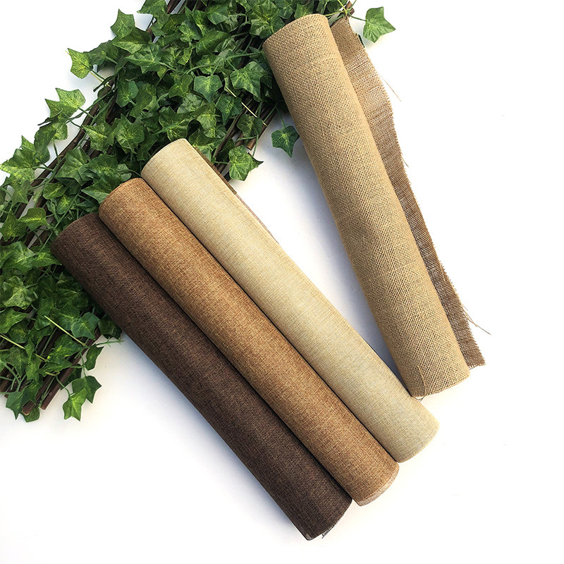 Hand-Woven DIY Material Package Lace Flower Hemp Rope Hanging Decoration Kindergarten Pastoral Style  Lace Linen Volume