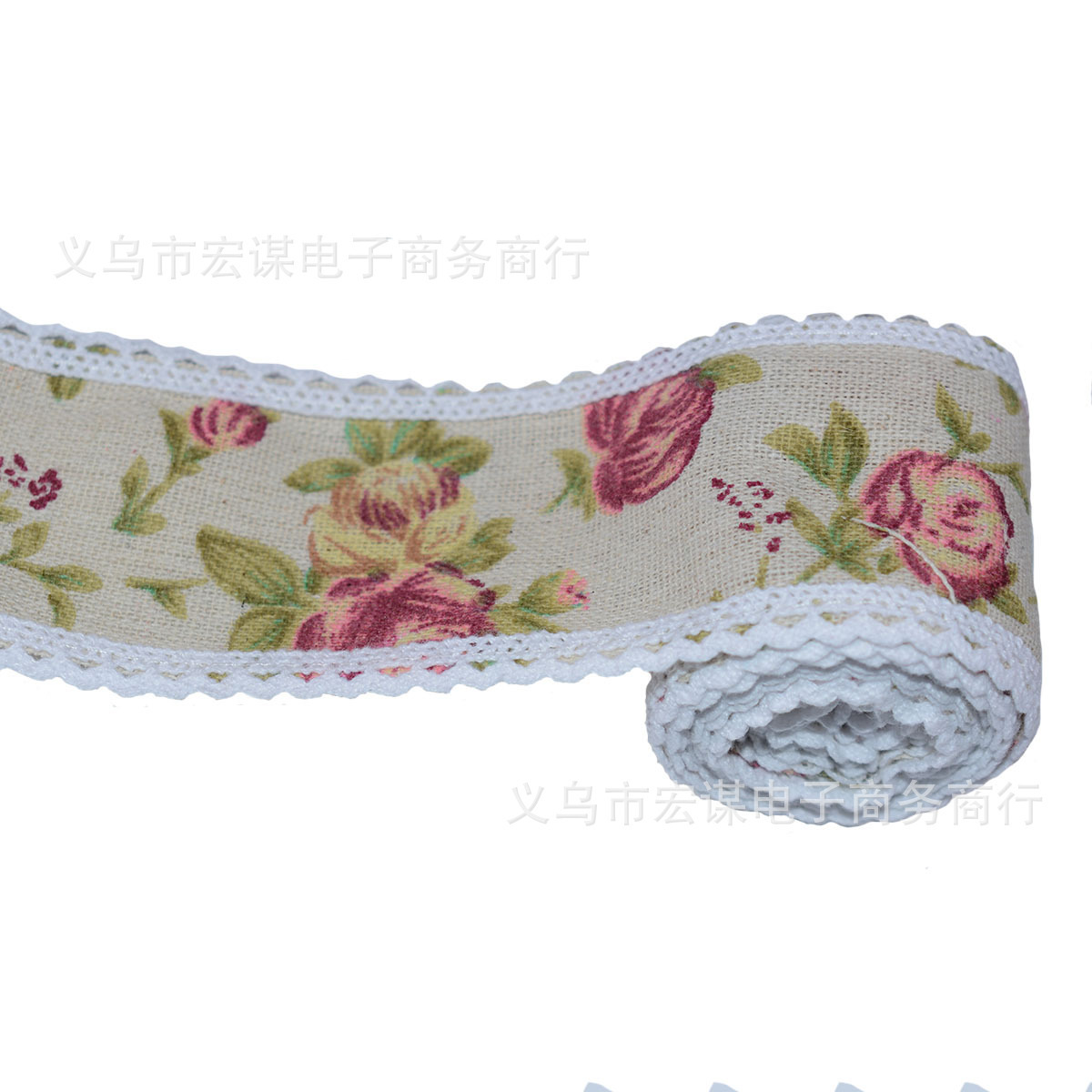 Lace Linen Volume 5 M Burlap Roll Lace Peony Cotton Roll DIY Christmas Wedding Cake Decoration Supplies Bandage