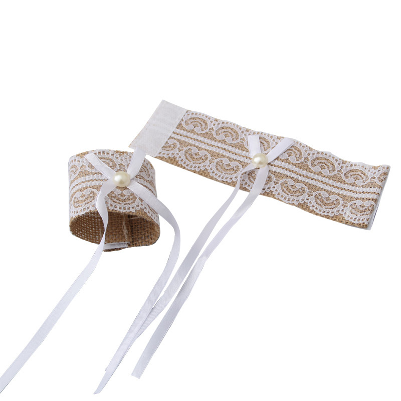 Lace Burlap Roll Linen Napkin Ring Lace Napkin Ring European Wedding  Lace Linen Volume