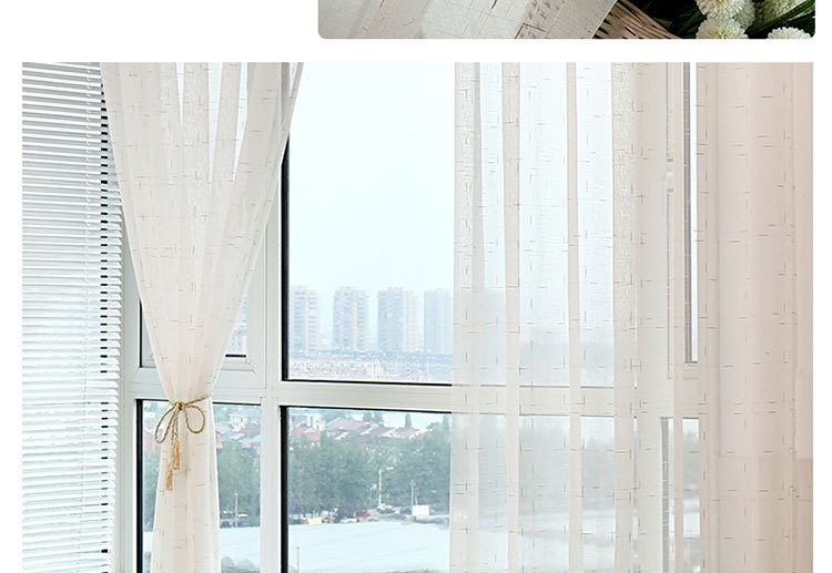 White Yarn Sunshade Customized Living Room Curtain Finished Window Screen Linen Mesh Lace Linen Volume White Yarn Sunshade Customized Living Room Curtain Finished Window Screen Linen Mesh Lace Linen Volume