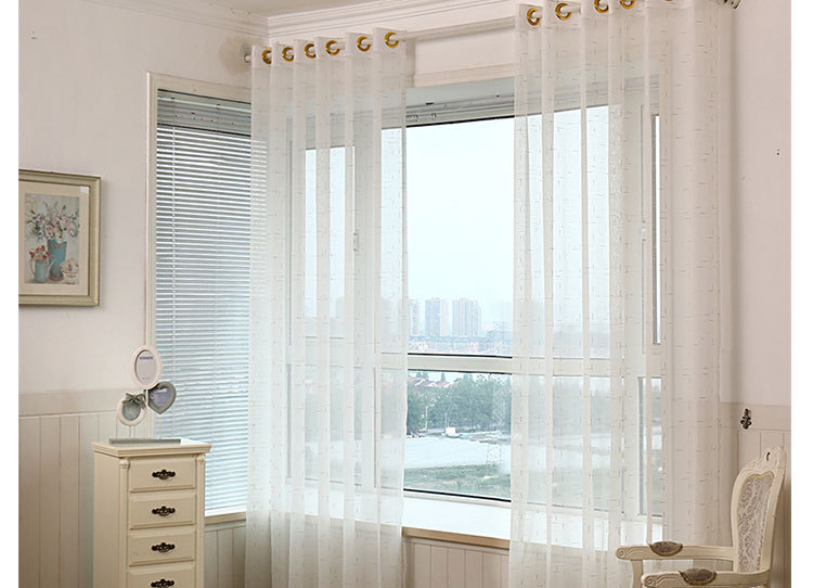 White Yarn Sunshade Customized Living Room Curtain Finished Window Screen Linen Mesh Lace Linen Volume White Yarn Sunshade Customized Living Room Curtain Finished Window Screen Linen Mesh Lace Linen Volume