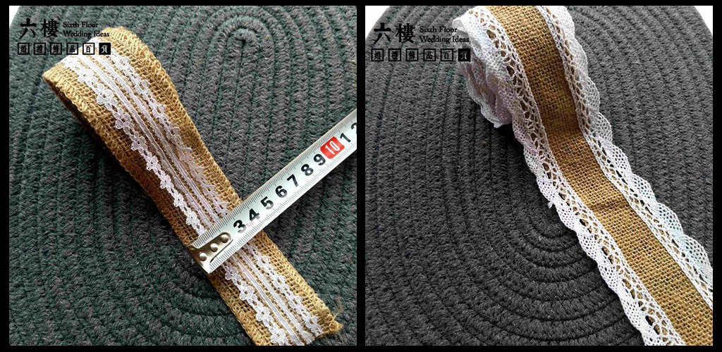 Lace Burlap Roll DIY Handmade Christmas Wedding Crafts Lace Linen Volume Lace Burlap Roll DIY Handmade Christmas Wedding Crafts Lace Linen Volume