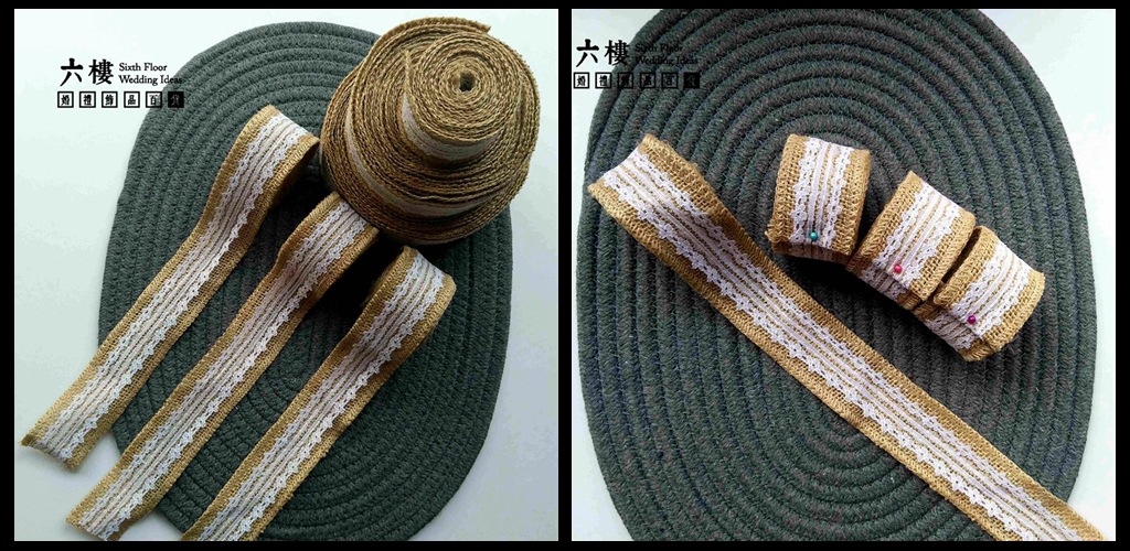 Lace Burlap Roll DIY Handmade Christmas Wedding Crafts Lace Linen Volume Lace Burlap Roll DIY Handmade Christmas Wedding Crafts Lace Linen Volume
