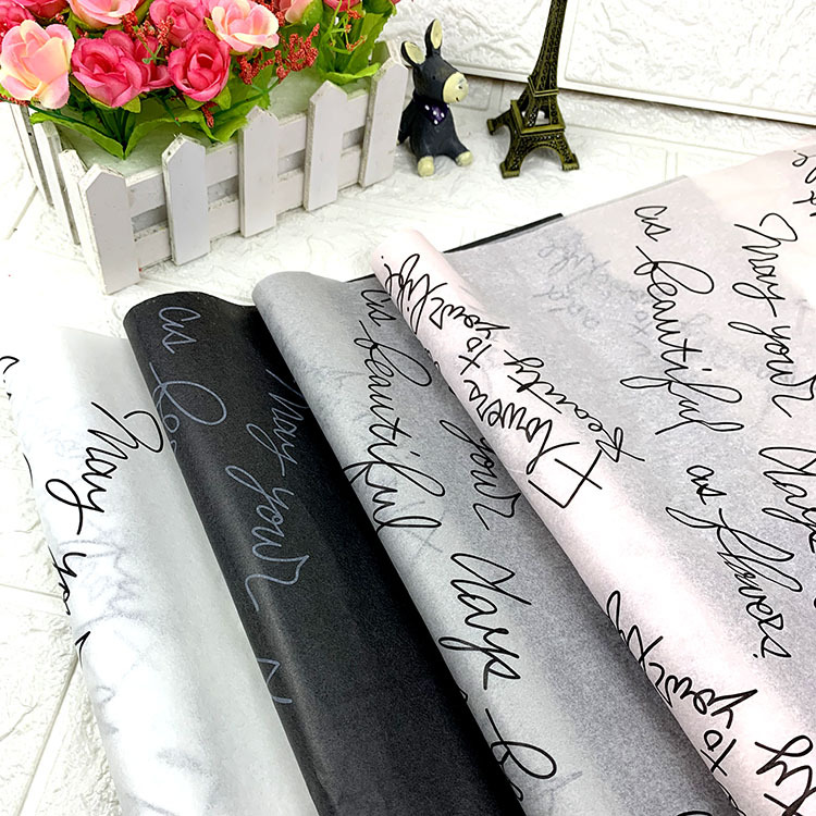 English Style Mg Tissue Paper Flowers Wrapping Paper Lining Paper Thin Crumpled Paper Bouquet Dacal Paper Translucent Paper Wholesale