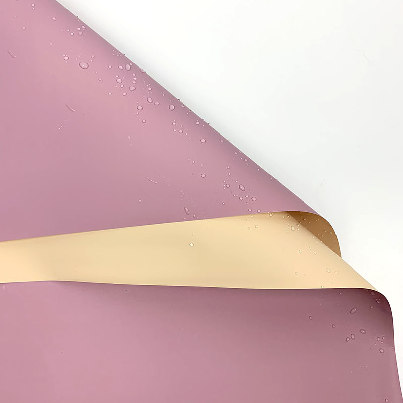 Korean New Double-Sided Two-Color Ouya Paper Flower Bouquet Wrapping Paper Floral Packaging Papers Plastic Waterproof Paper Wholesale