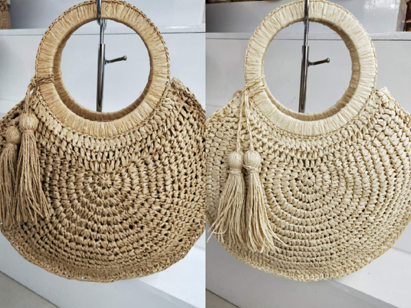 Paper rope material, pure hand-made hand-made paper-rope process hand-made bags