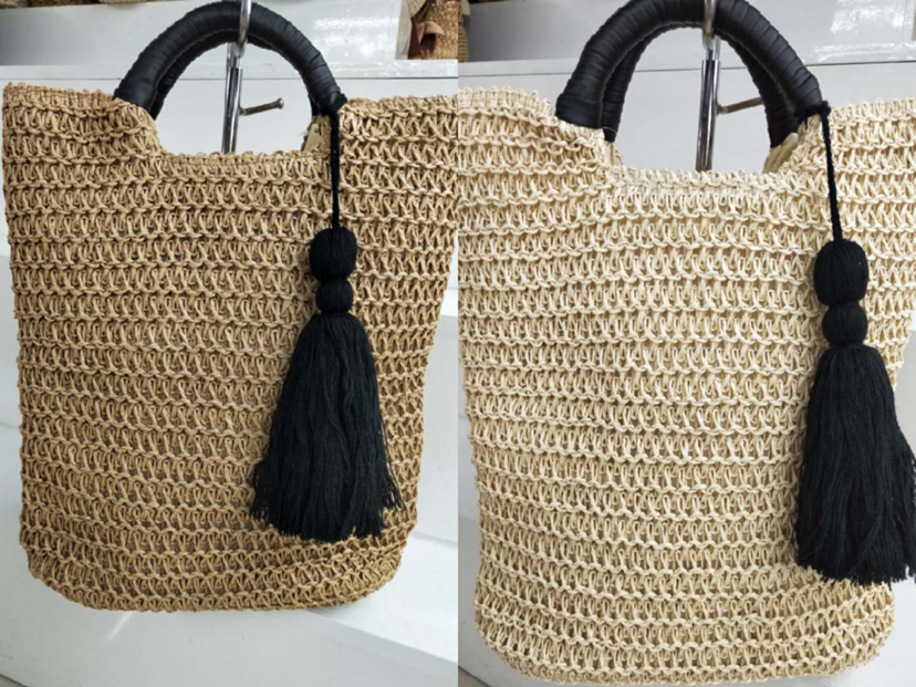 Paper rope material, pure hand-made hand-made paper-rope process hand-made bags Paper rope material, pure hand-made hand-made paper-rope process hand-made bags