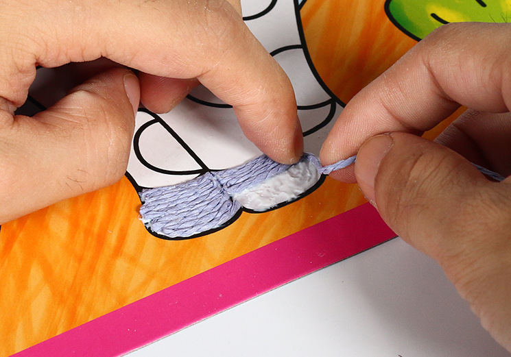Color lafite twin-strand thin paper rope kindergarten hand-woven flower packaging materials diy painting production Color lafite twin-strand thin paper rope kindergarten hand-woven flower packaging materials diy painting production