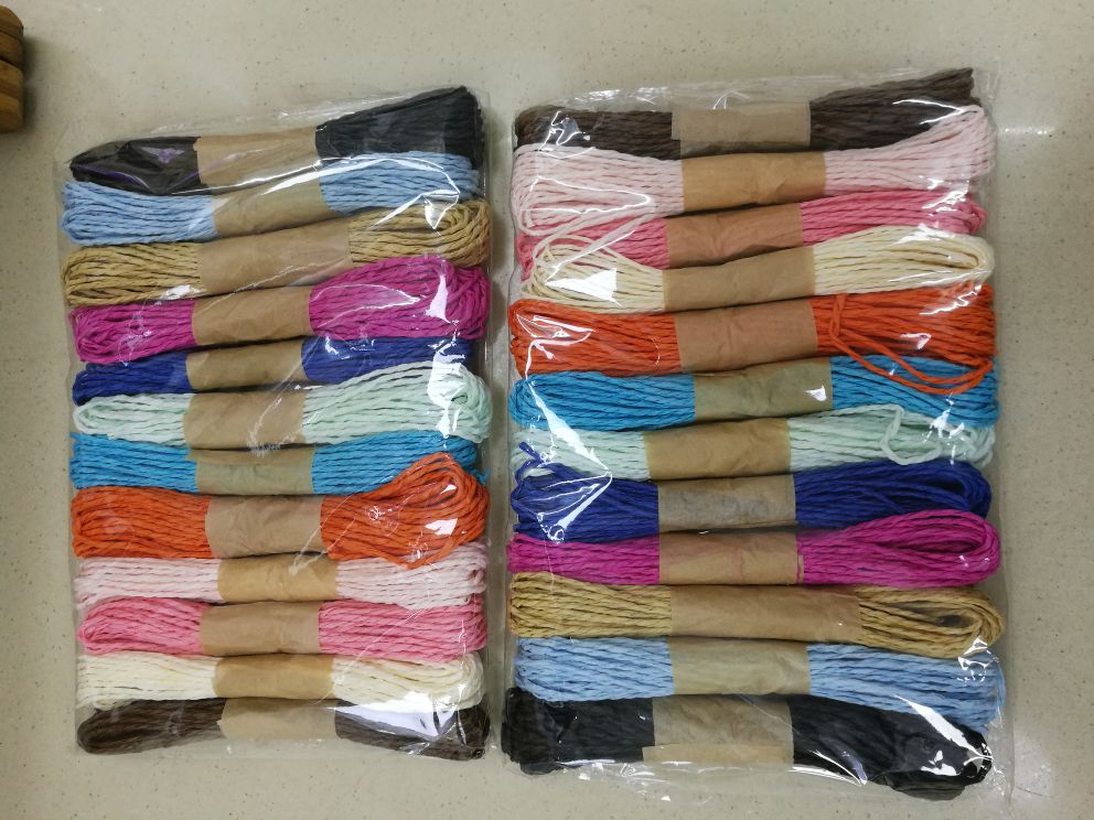 Colorful Paper Rope, Handmade Rope, Tag DIY Woven Raffia Rope Weilong Colorful Paper Rope, Handmade Rope, Tag DIY Woven Raffia Rope Weilong