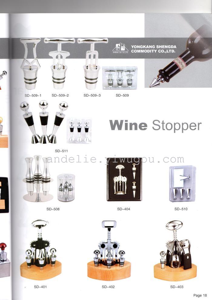 Wine bottle openers wine set wooden box foreskin oak barrel wine accessory gifts