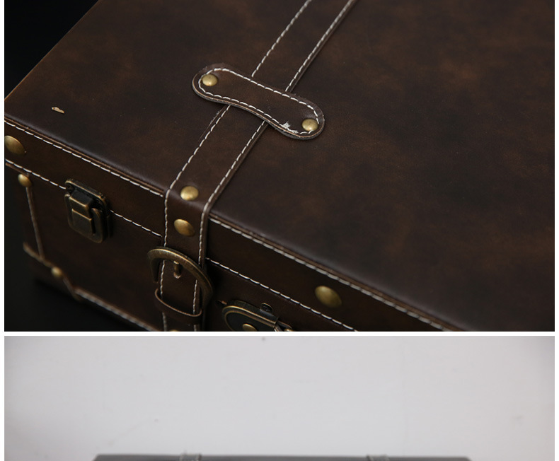 Retro Suitcase Wooden Box Window Display Photography Props Wooden Ornaments Sample Room Decoration American Style