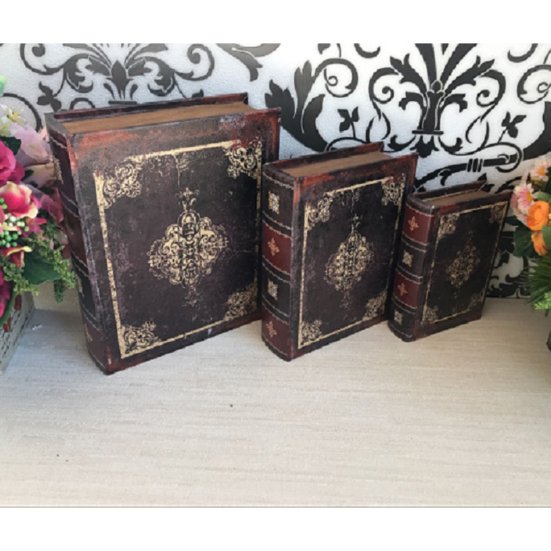 Fake Book, Prop Books, Decorative Book, Wooden Box General Merchandise Gift Box Box Portable Box Wedding Props