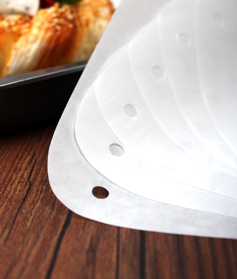 Factory Straight Baking Paper Bamboo Steamer Liners Air Fryer round Oiled Paper Barbecue Buns Cake Paper Tray Parchment