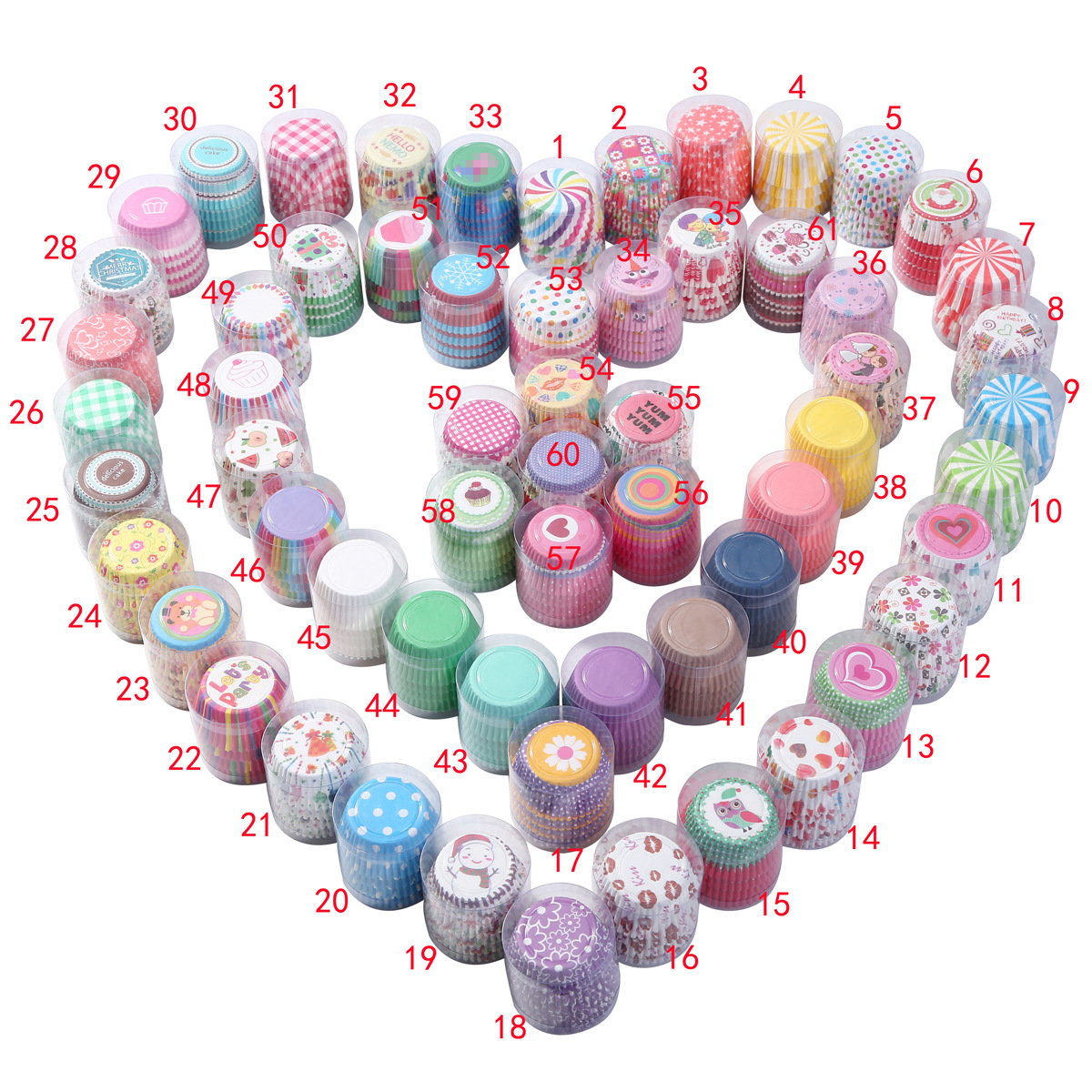Factory in Stock 100 Printing Cake Paper Cups Heatproof Baking Appliances Anti-Oil Paper Cake Paper Tray