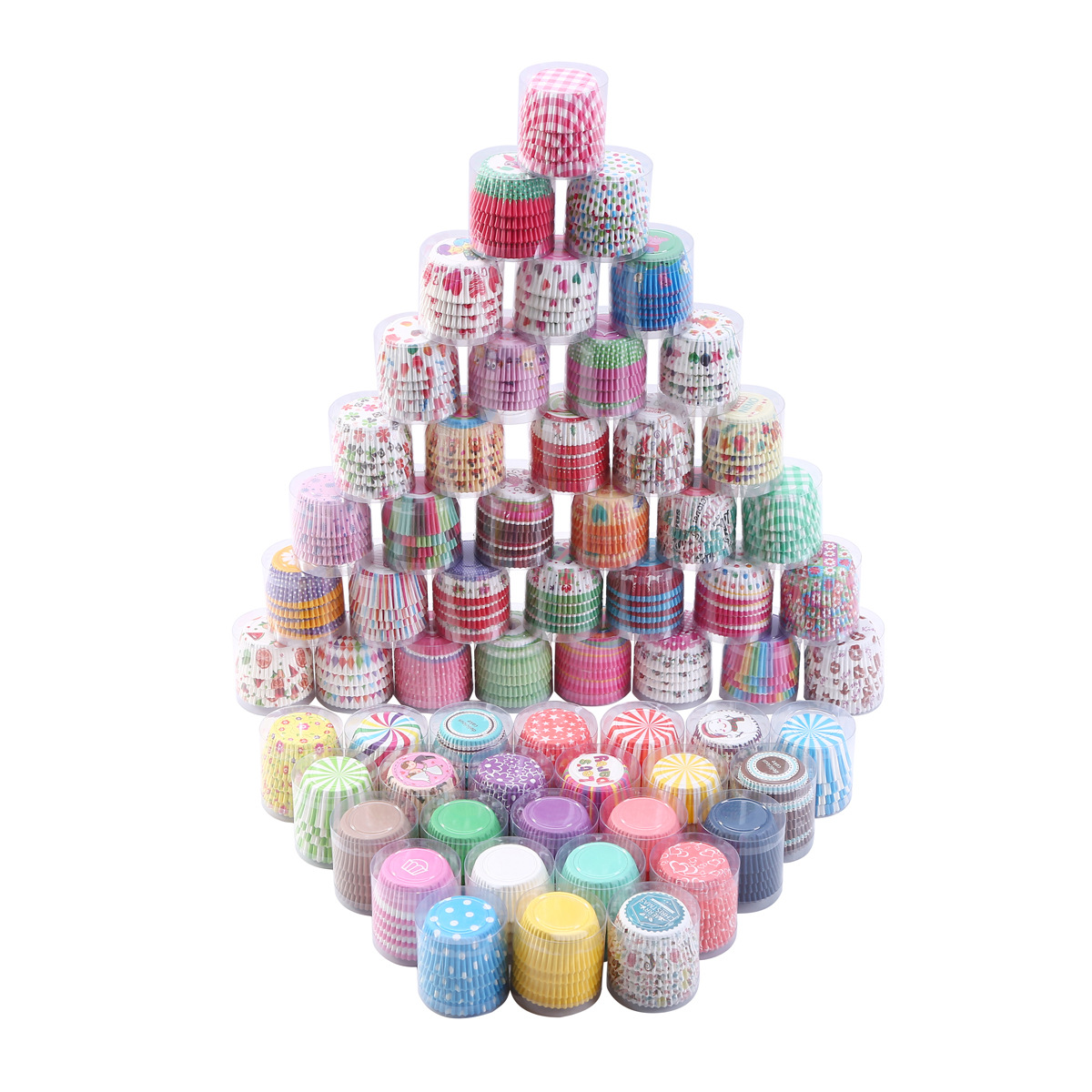 Factory in Stock 100 Printing Cake Paper Cups Heatproof Baking Appliances Anti-Oil Paper Cake Paper Tray