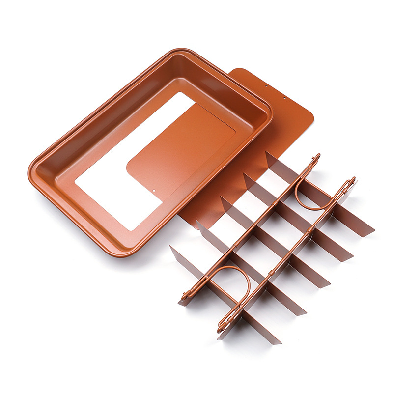 Baking Tool Brownie Baking Tray Square Cake Mold Live Bottom Solid Bottom Non-Stick Coating Thickened Toast Bakeware