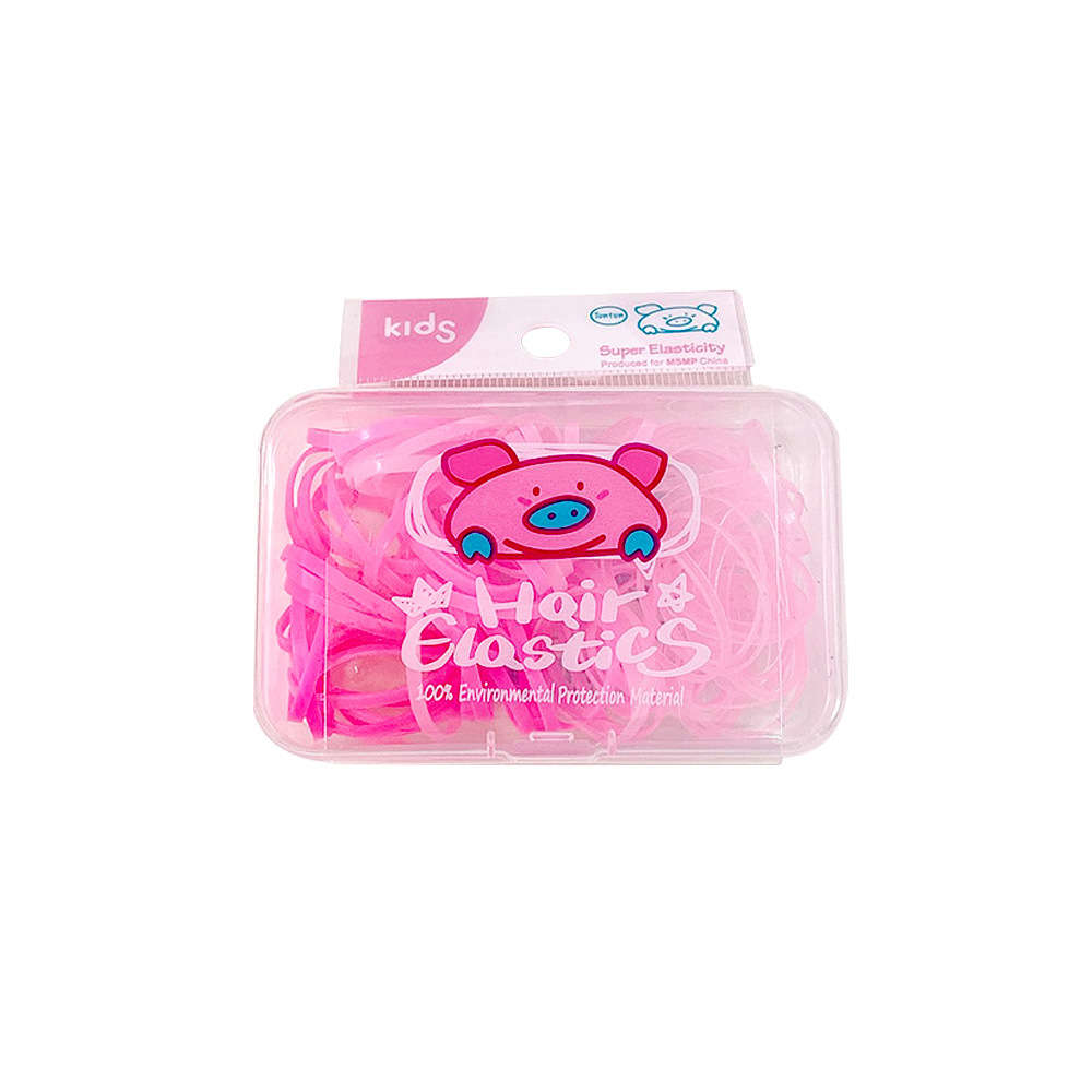 Japanese Cute Jelly Color Candy Color Hair Elastic Band Boxed Rubber Band Baby Hair Ties Disposable Rubber Band
