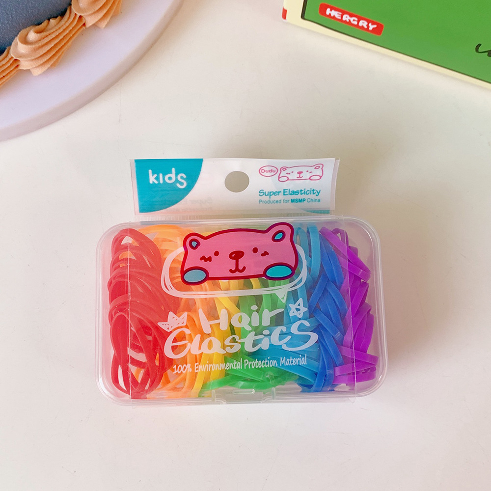 Japanese Cute Jelly Color Candy Color Hair Elastic Band Boxed Rubber Band Baby Hair Ties Disposable Rubber Band Japanese Cute Jelly Color Candy Color Hair Elastic Band Boxed Rubber Band Baby Hair Ties Disposable Rubber Band