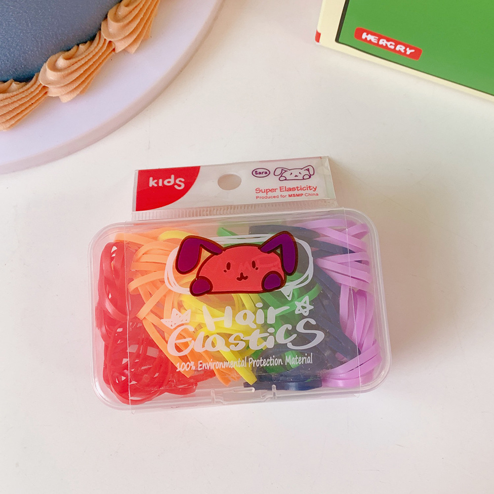 Japanese Cute Jelly Color Candy Color Hair Elastic Band Boxed Rubber Band Baby Hair Ties Disposable Rubber Band Japanese Cute Jelly Color Candy Color Hair Elastic Band Boxed Rubber Band Baby Hair Ties Disposable Rubber Band