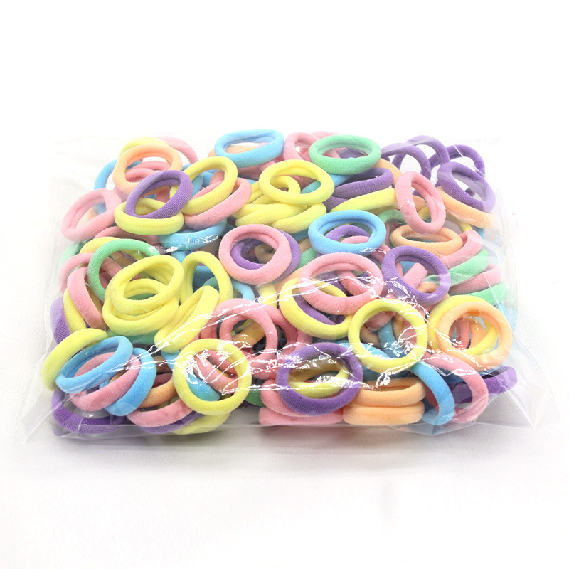High Elastic Hair Accessories Candy-Colored Hair Tie Small Seamless Fabric Children 'S Rubber Band Children 'S Cute Durable Headband High Elastic Hair Accessories Candy-Colored Hair Tie Small Seamless Fabric Children 'S Rubber Band Children 'S Cute Durable Headband