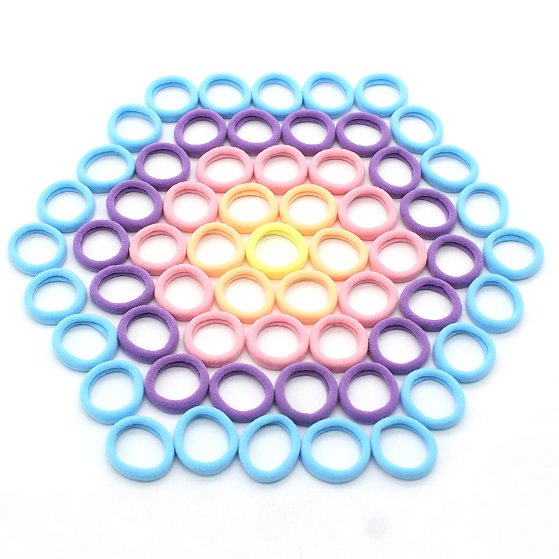 High Elastic Hair Accessories Candy-Colored Hair Tie Small Seamless Fabric Children 'S Rubber Band Children 'S Cute Durable Headband High Elastic Hair Accessories Candy-Colored Hair Tie Small Seamless Fabric Children 'S Rubber Band Children 'S Cute Durable Headband